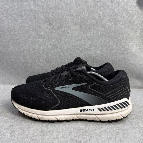Brooks Shoes Mens Size 9.5 Beast 20 Black Athletic Running Sneakers 1103271D051 - Picture 1 of 10